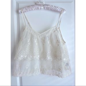 Lacy boho tank top